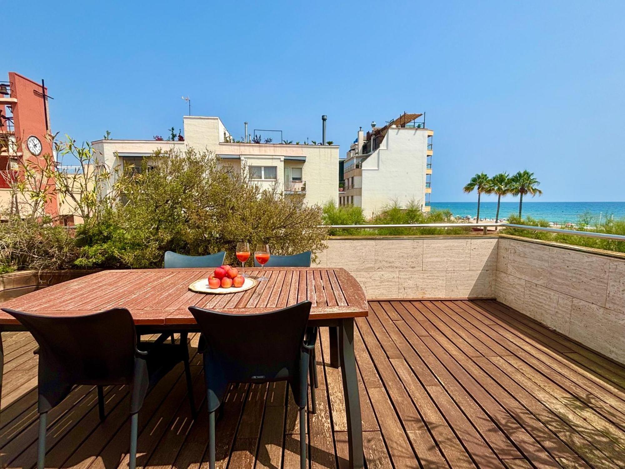 Increible Casa Frente Al Mar , Planta Baja Apartamento Torredembarra Exterior foto